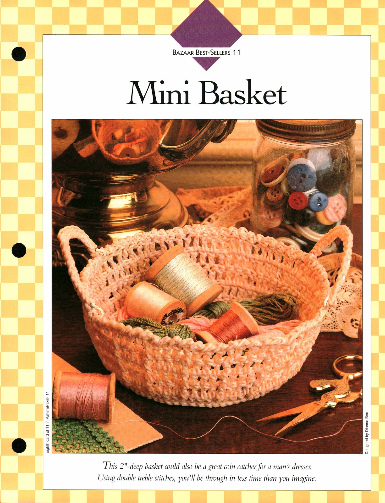Mini Basket - Bazaar Besties 11 | Vanna Crochet Faves 85110-H