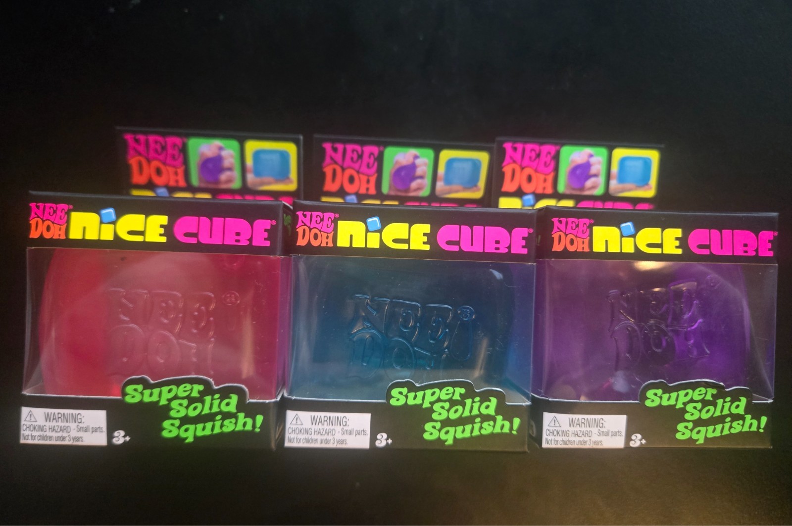 NeeDoh Nice Cube / Fuzz Ball / Color Change Squish Toy (You Pick Variation)