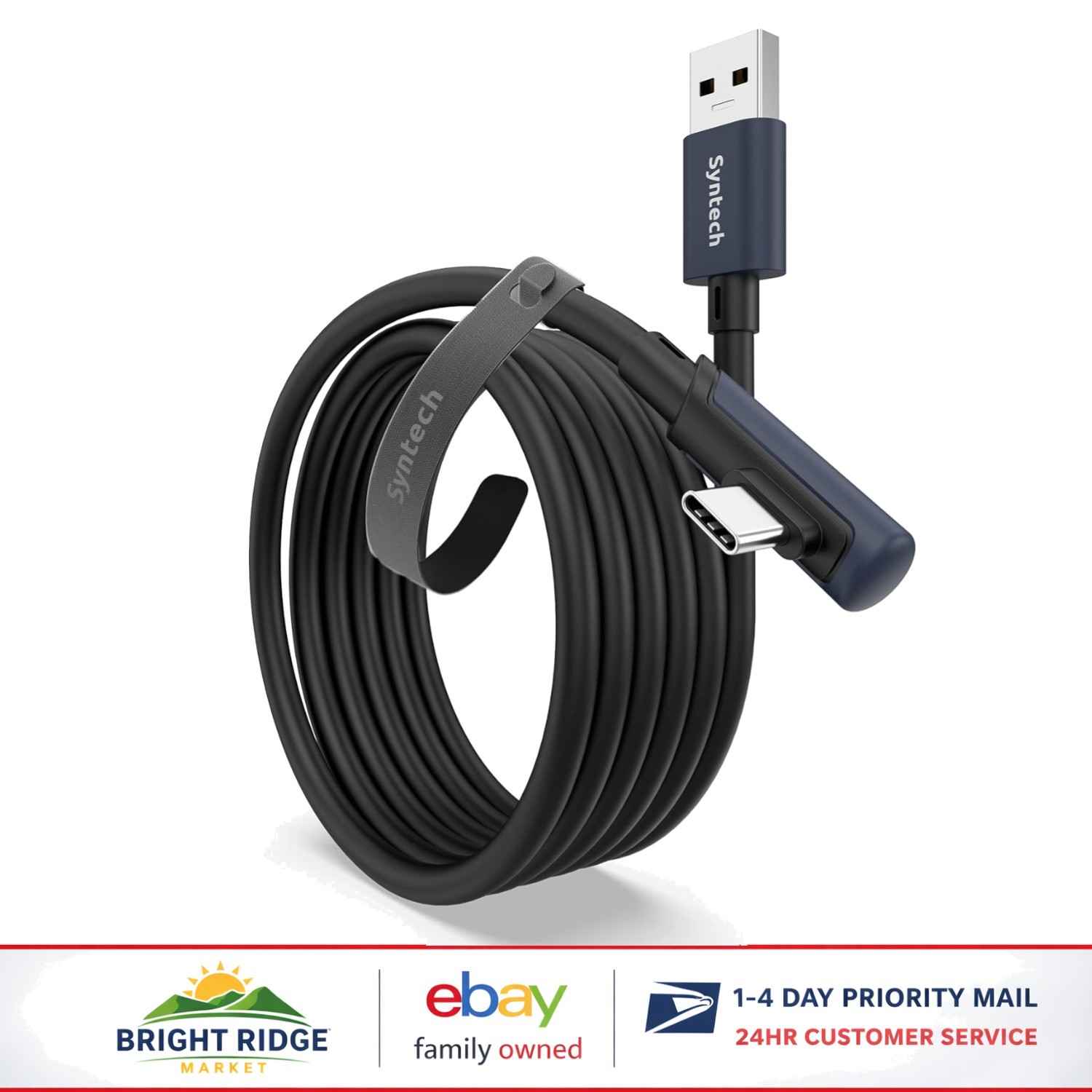10FT Link Cable for Oculus Quest Pro and Pico 4, Data Transfer and Connectivity