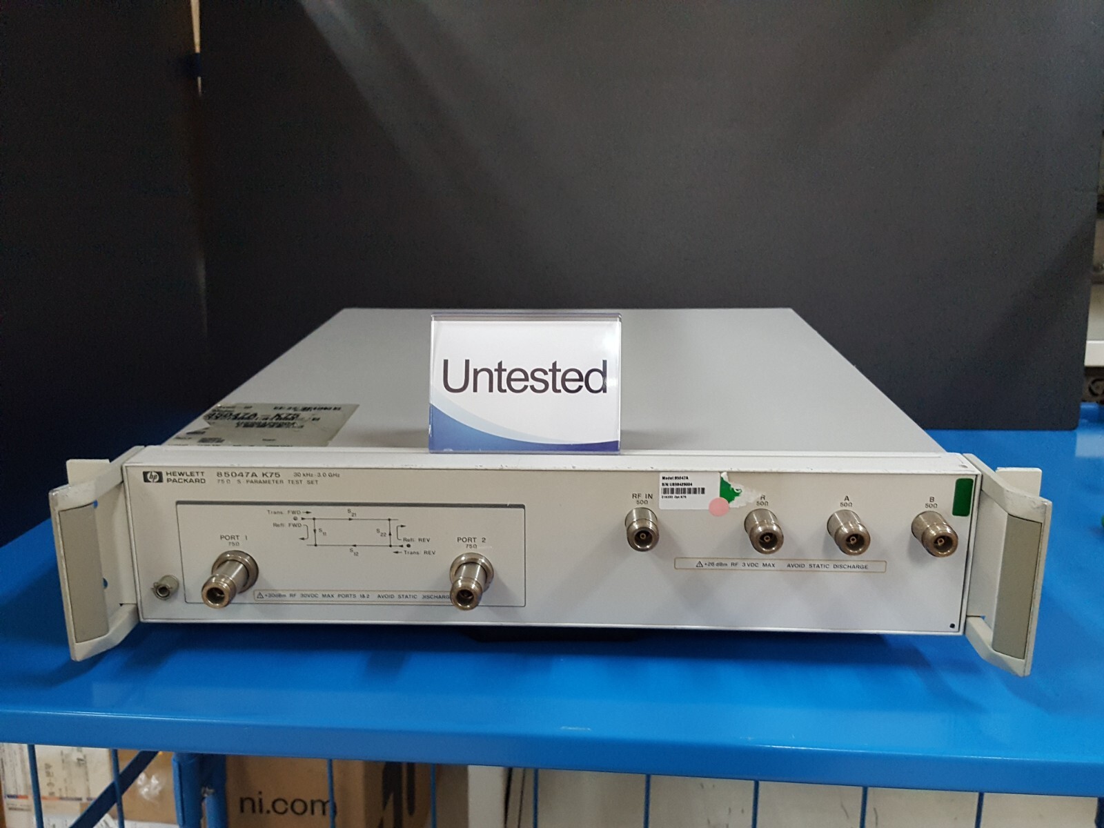 HP 85047A K75: 75Ohm S-Parameter Test Set, 30KHz - 3.0GHz, Untested (9004)