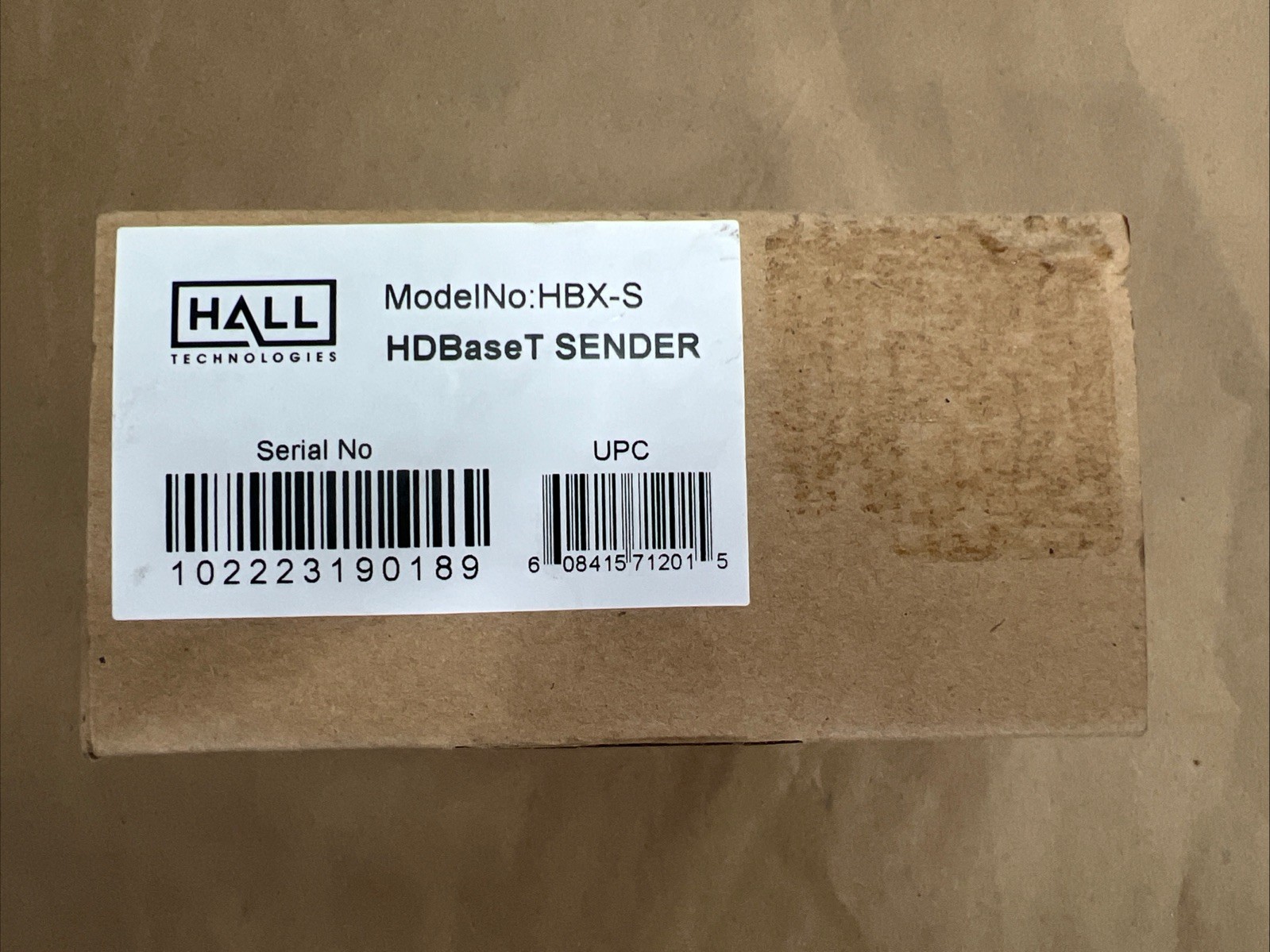 Hall Technologies Model HBX-S Sender Brand New