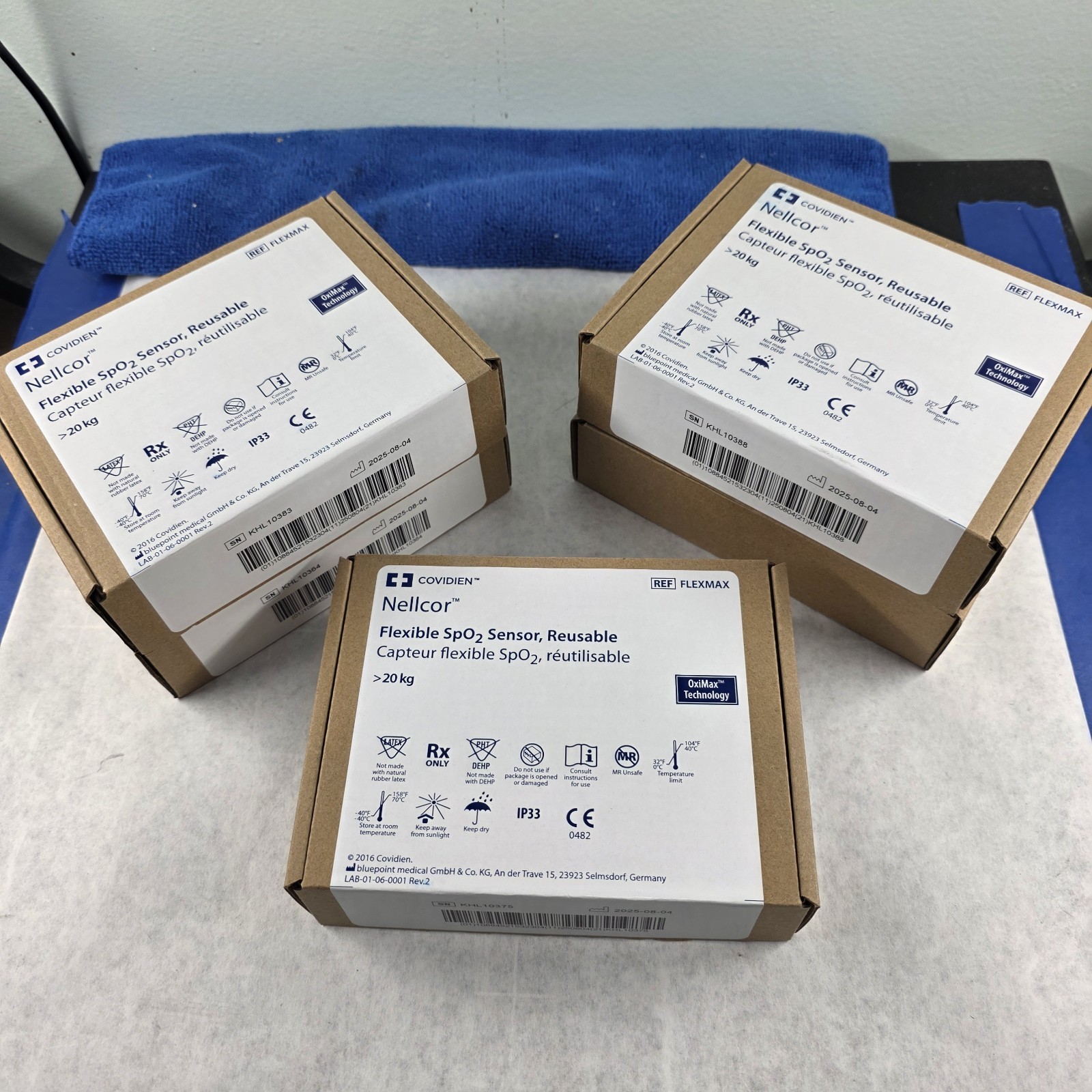 5-Nellcor Flexmax Reusbale Adult Pulse Oximetry Sensor