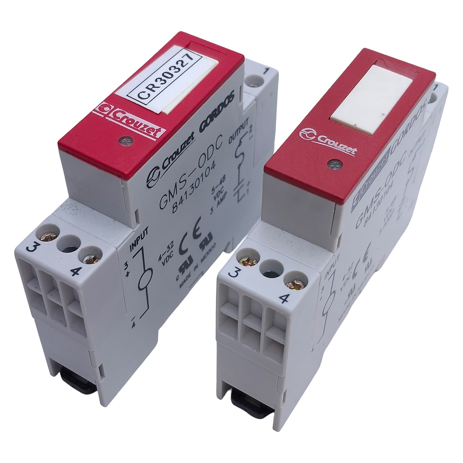 Lot of 2 Crouzet Gordos GMS-ODC Solid State Relay 4-32VDC In, 5-48VDC 3A Out