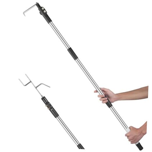 Truck Cargo Grabber, Telescoping Pickup Truck Bed Retriever Tool with Two