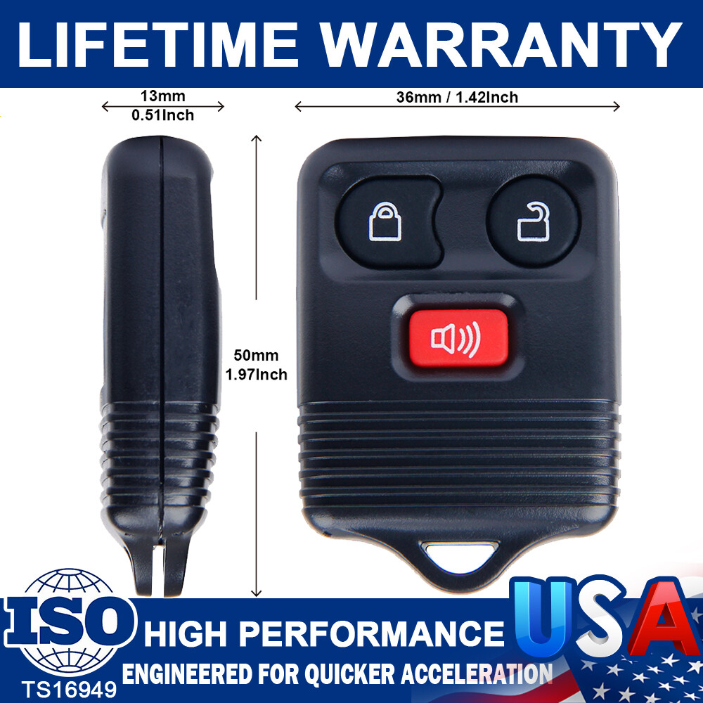 CarBole 2Pcs Keyless Entry Remote Car Key Fob Fits Ford 1998-2016 F150 F250 F350