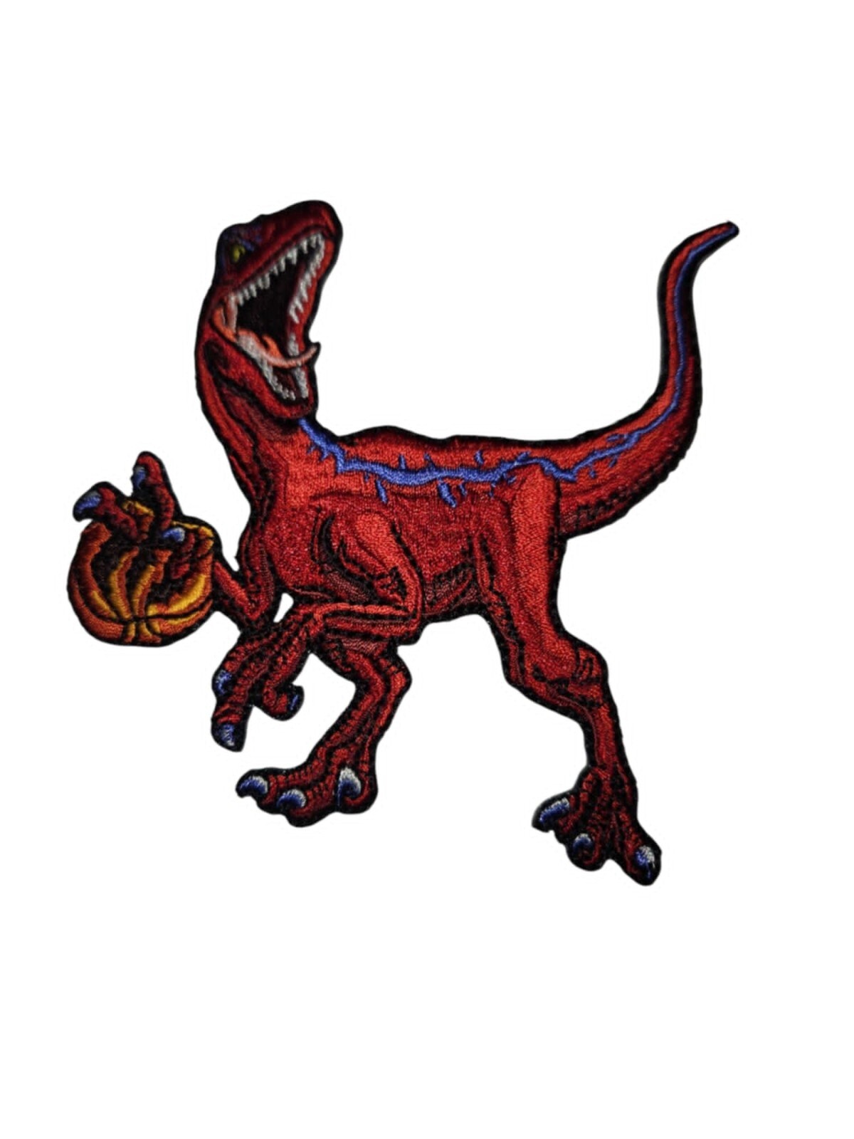 Velociraptor EMBROIDERED PATCH, approx. 4"x4"