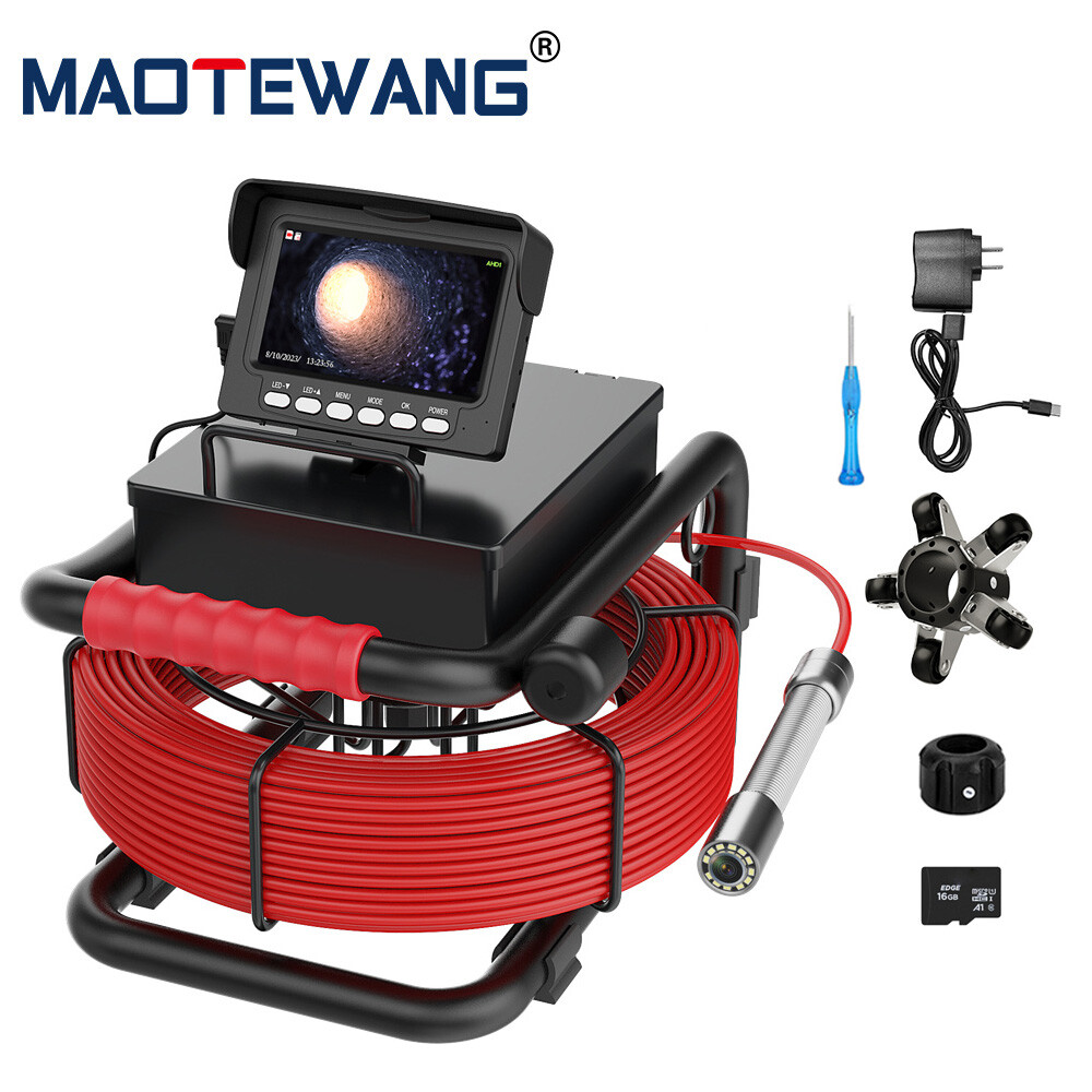 Pipe Inspection Camera 4.3 inch Monitor Drain Sewer Camera Pipe Endoscopes