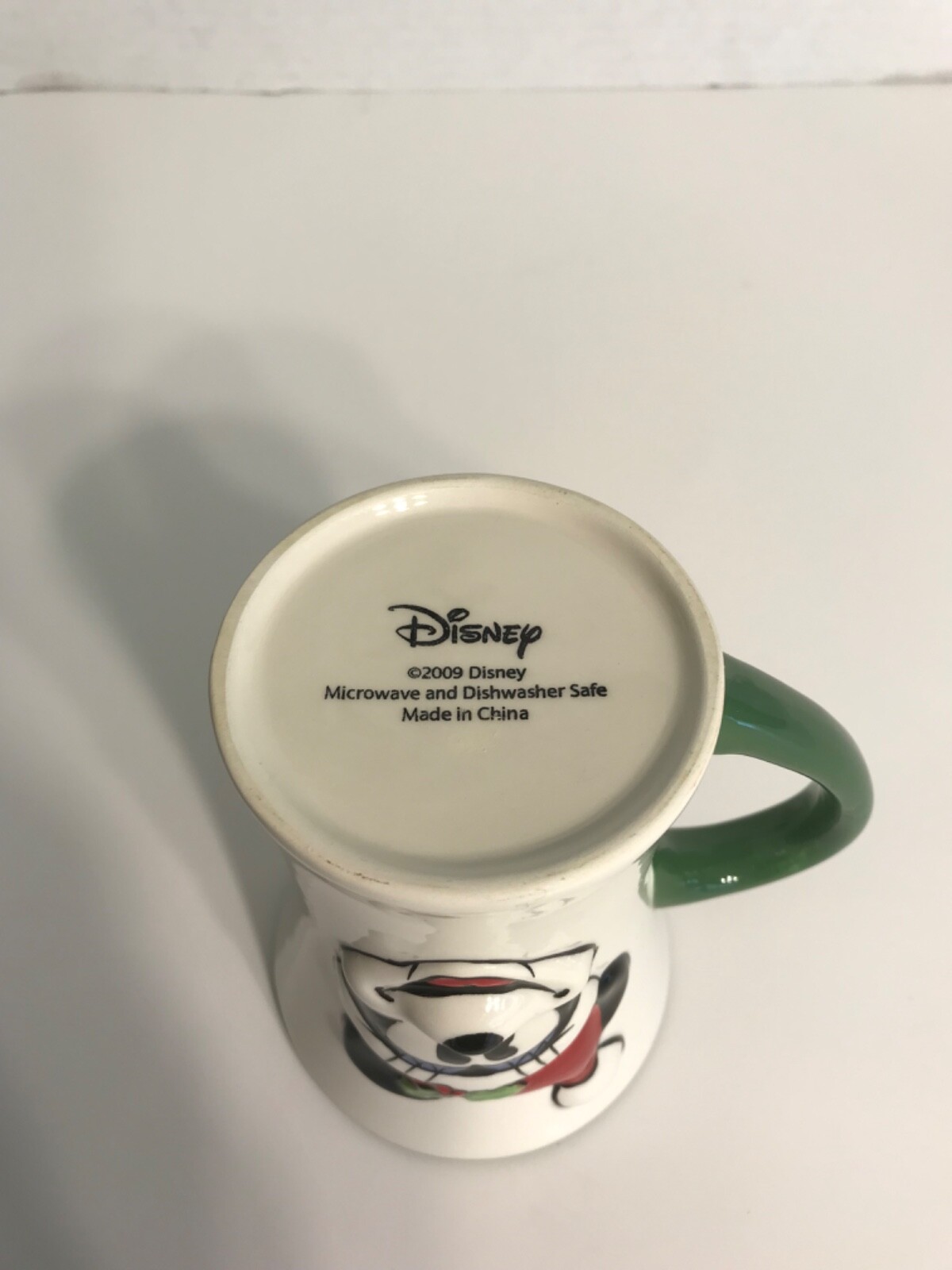 Vintage Disney Mickey And Minnie Mouse 3D Christmas Santa Claus Hat Coffee Mug