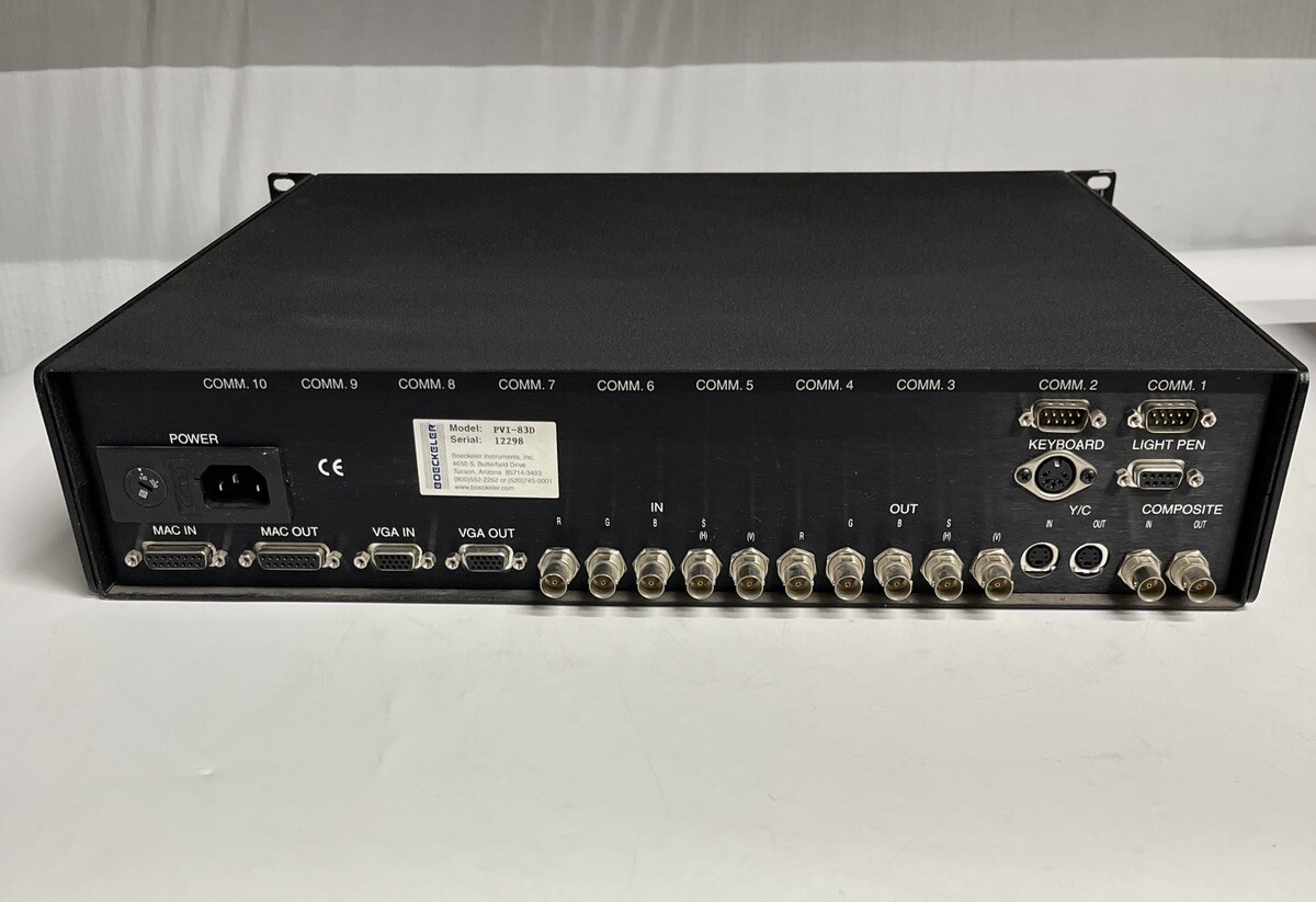 BOECKELER POINTMAKER® PVI-83D Multiple Sync BROADCAST VIDEO MAKER