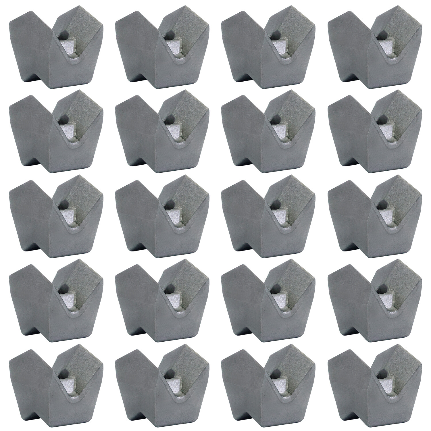 20Pcs Replacement For Fecon Cubit Reversible Knife Teeth