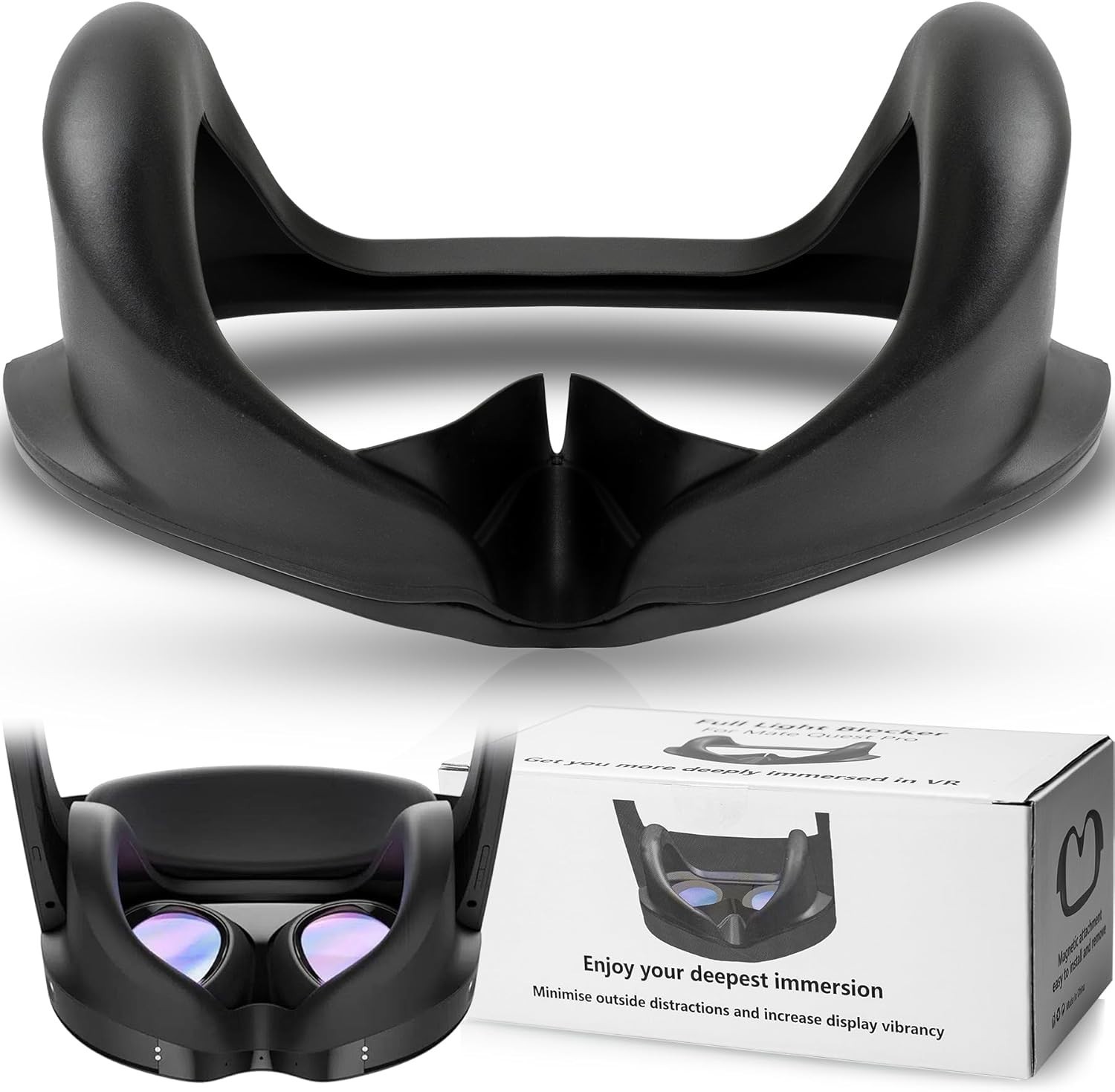 Ultimate VR Experience with Full Light Blocker for Quest Pro