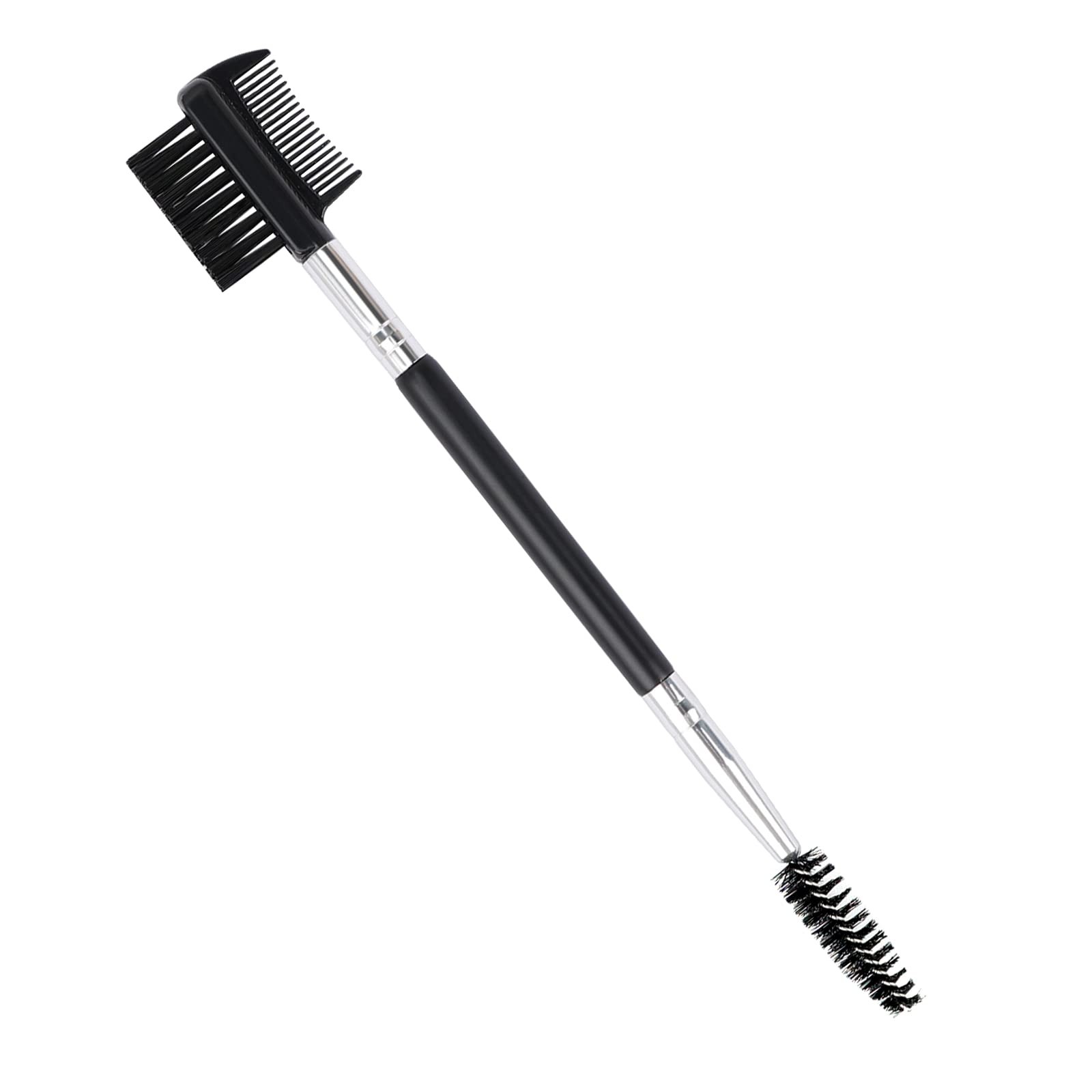 3 Head Eyebrow Eyelash Shaper Comb Double Brush EC-01, Black