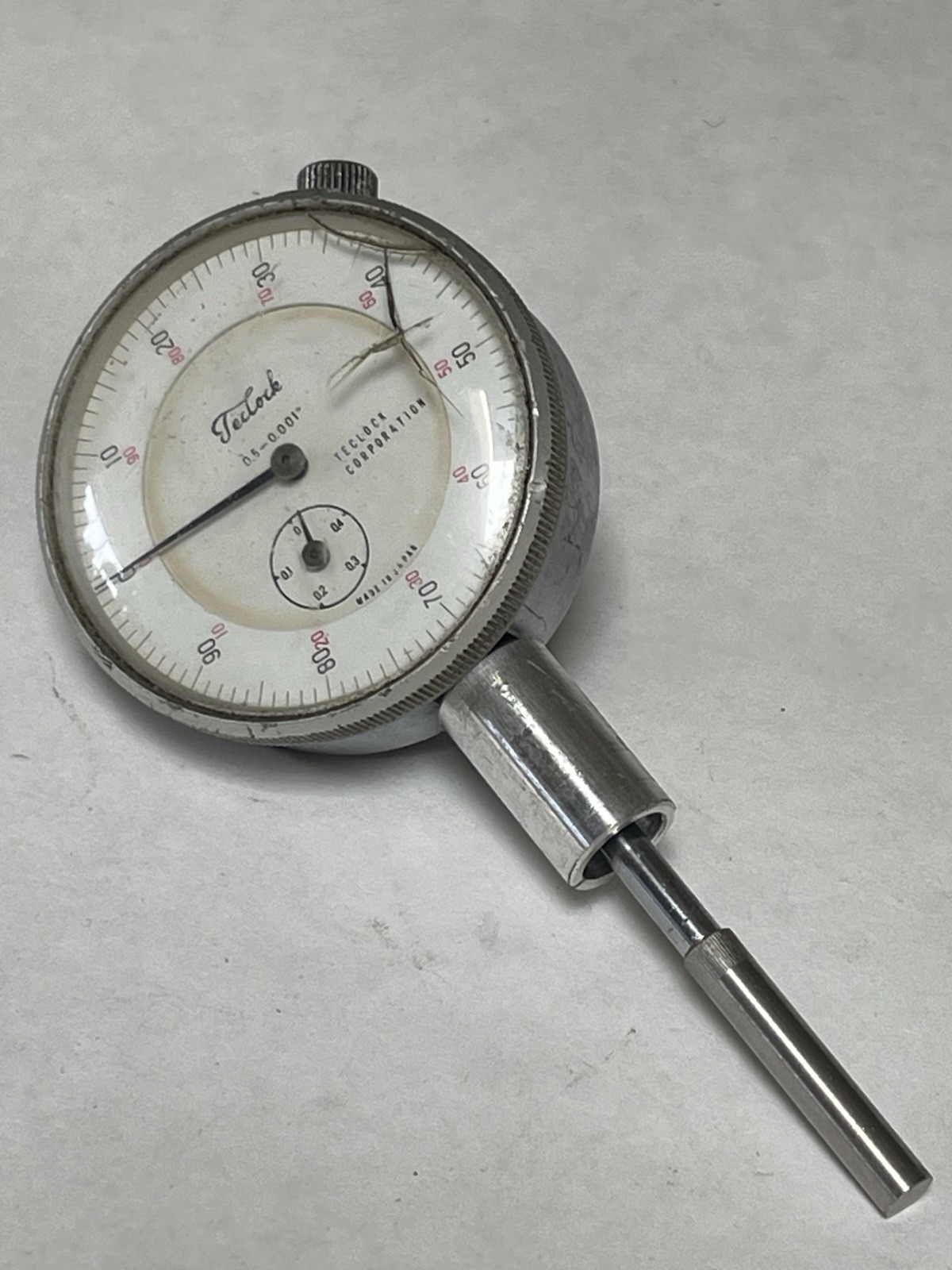 TECLOCK 0.5"-0.001" Dial Reading Graduation Dial Drop Indicator (25MY19)