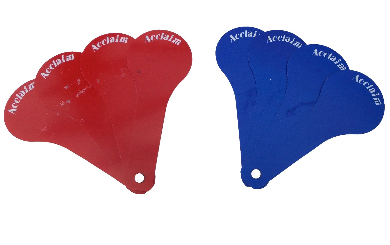 ACCLAIM Lollipops Bowls Umpire Plastic Scoring 4 Blue 4 Red 5.5" Long FAULTY