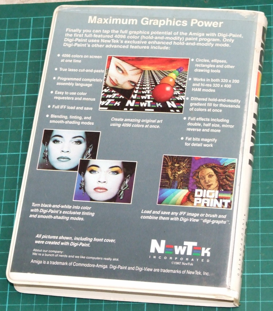 Digi Paint for Commodore Amiga by NewTek software on 3.5in disk