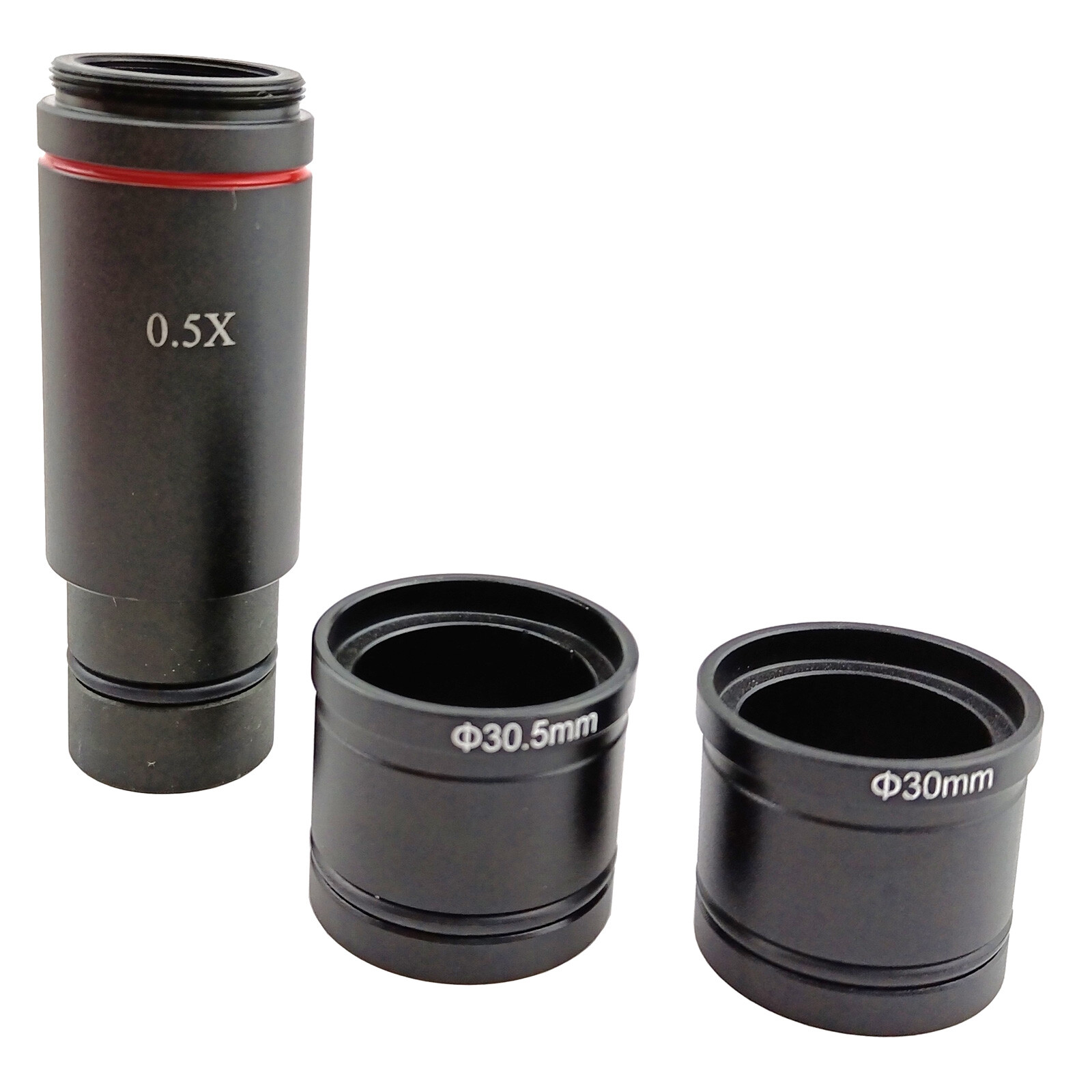 Microscope Reduction Lens 0.5X C-Mount Eyepiece 23.2mm 30mm 30.5mm Ring Adapter