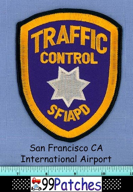 SAN FRANCISCO INTERNATIONAL AIRPORT TRAFFIC CONTROL CALIFORNIA Police Patch 7I