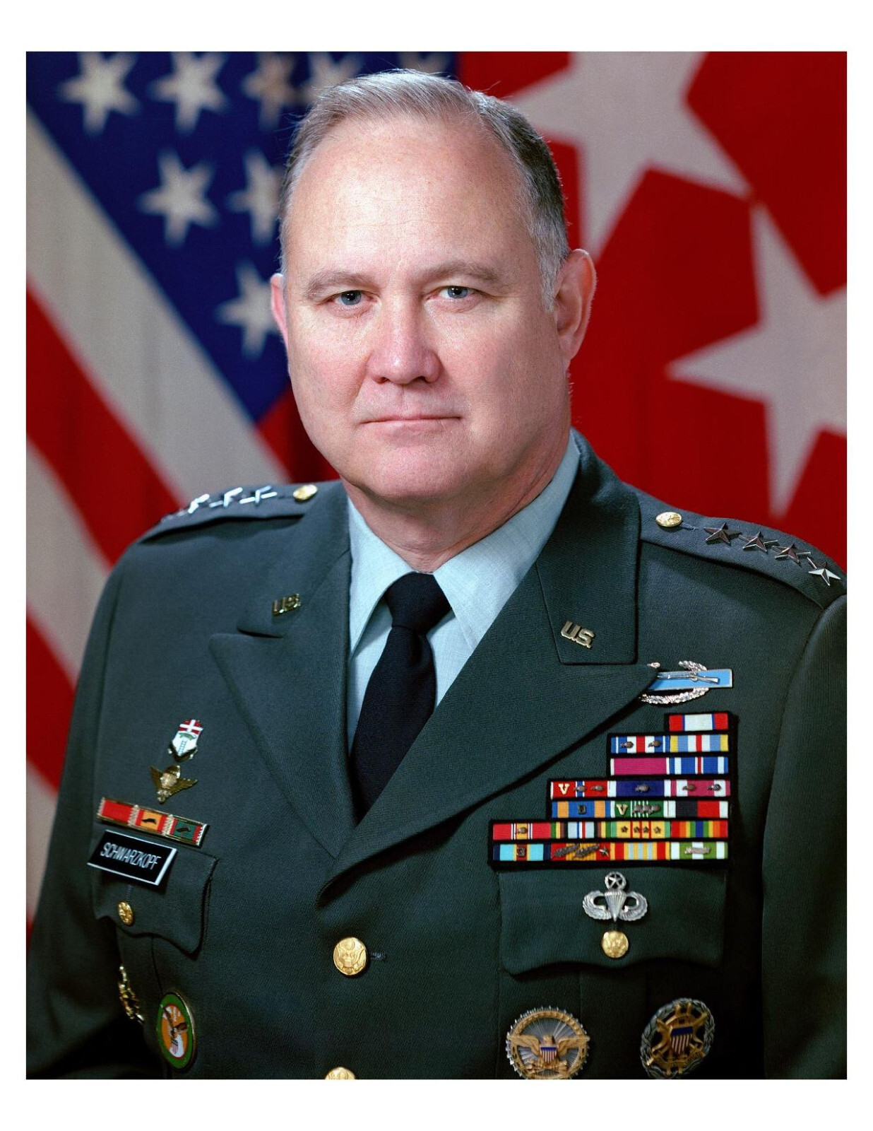 1988 United States Army General Herbert Norman Schwarzk 8x10 Photo On 8.5" x 11"