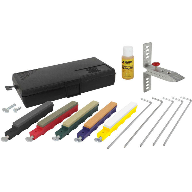 Lansky Deluxe Controlled Angle Knife Sharpening System 5 Stone Sharpener LKCLX