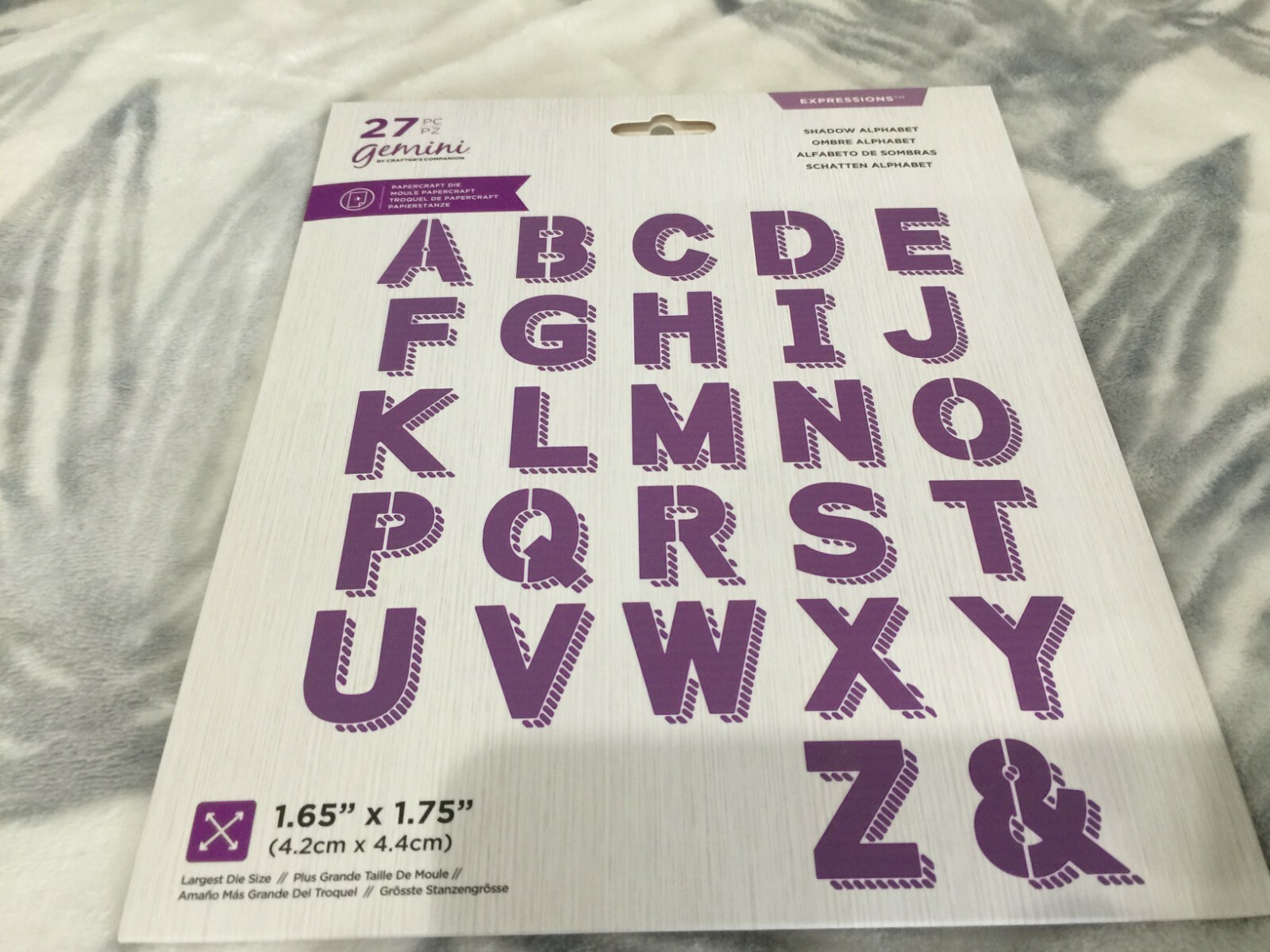 Crafter's Companion Gemini Shadow Alphabet Die Set 699927