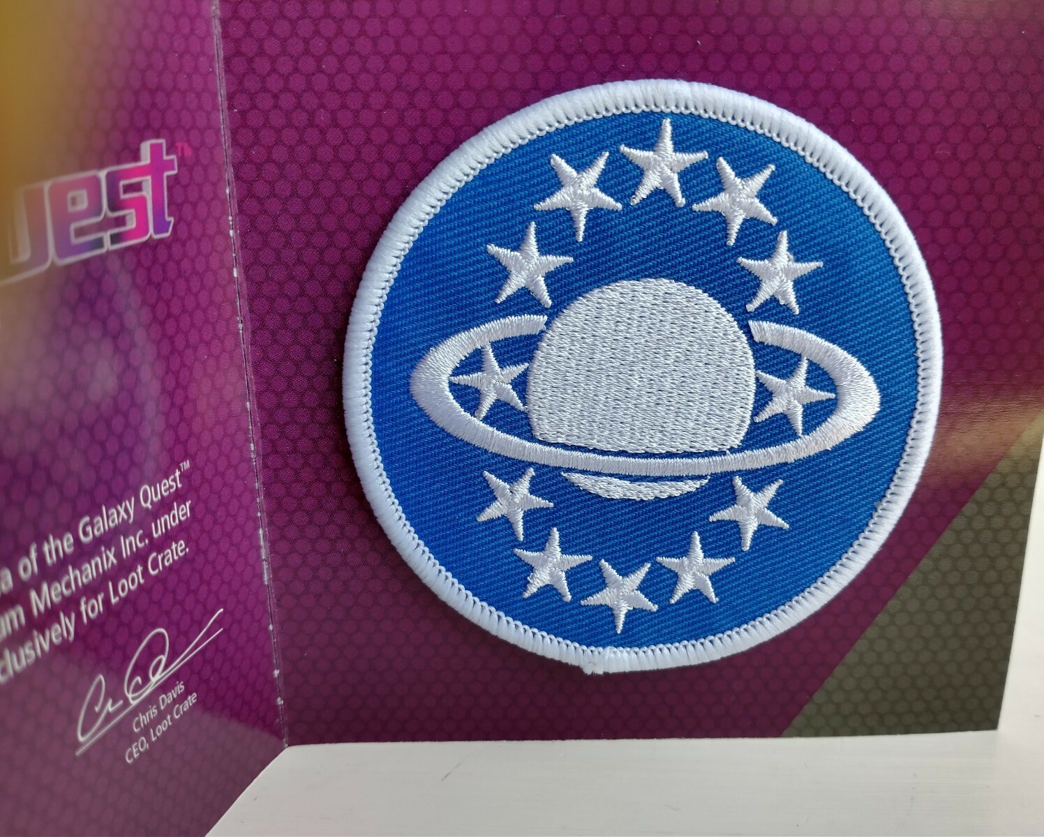 2015 Loot Crate Galaxy Quest Emblem Patch