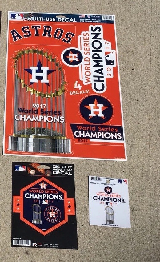 Houston Astros World Series Champions 2017 Stickers & Decals
