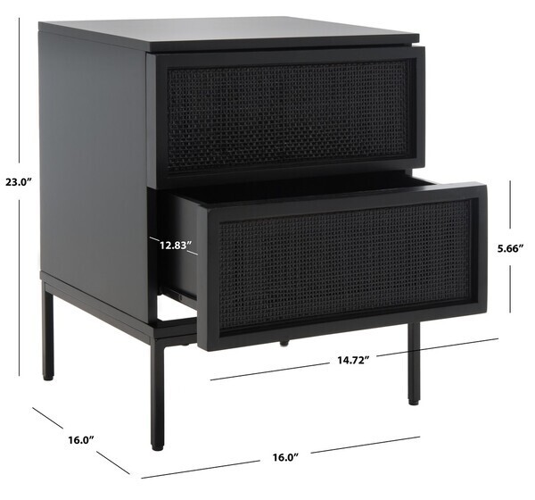 Safavieh 2 Drawer Rattan Nightstand, Reduced Price 2172726727 NST5007E