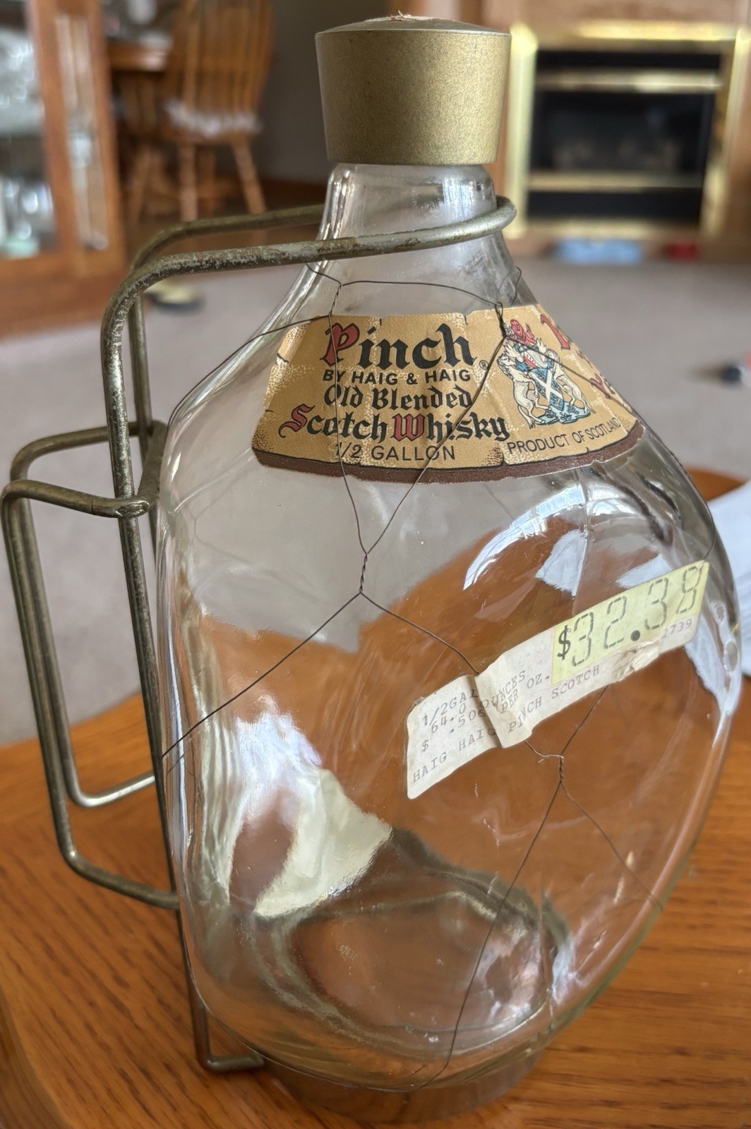 Vintage Haig & Haig “Pinch” Blended Scotch Whiskey Bottle (empty)