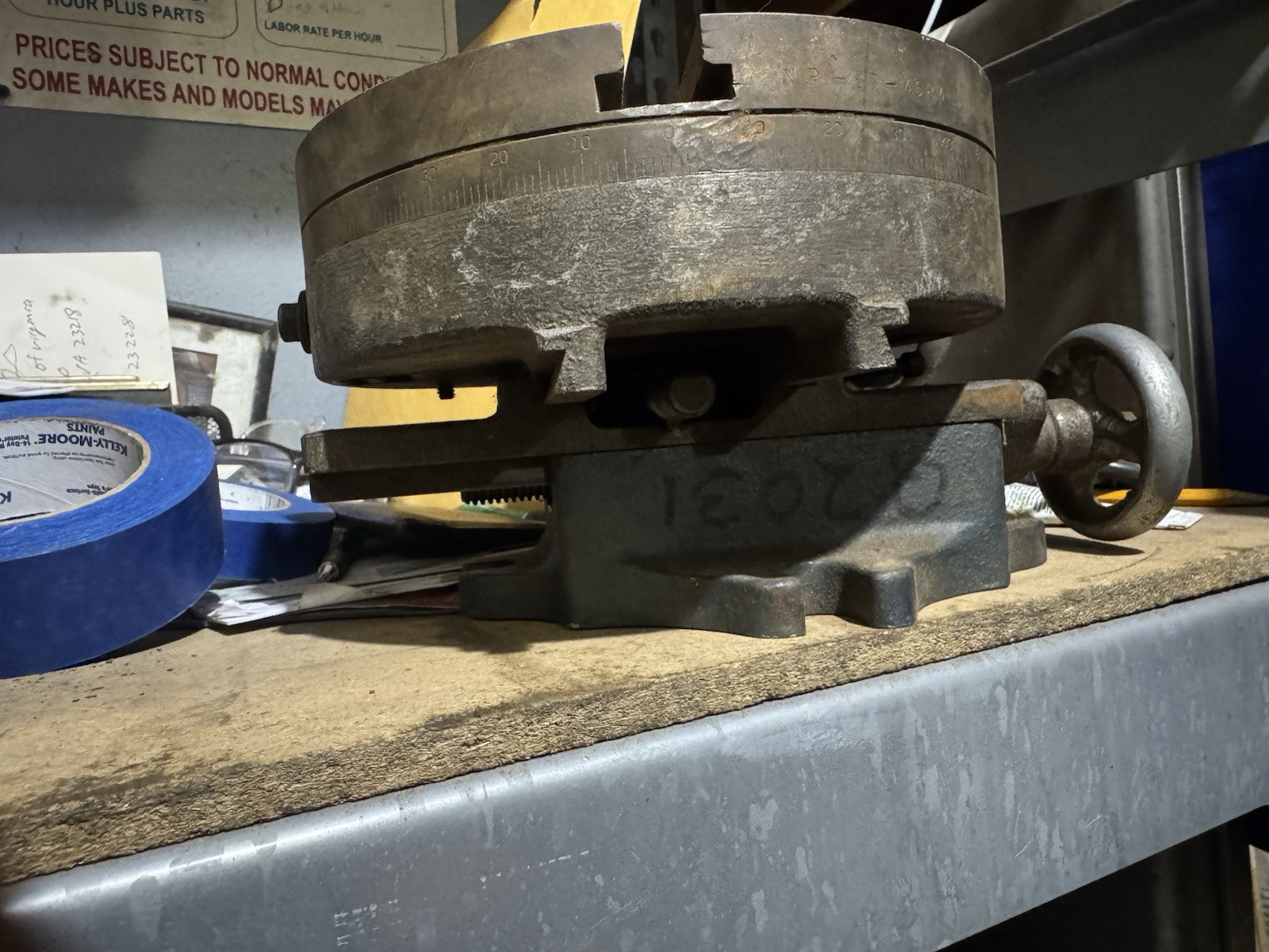 Palmgren 8-inch Rotary Table X-, Y-Axis