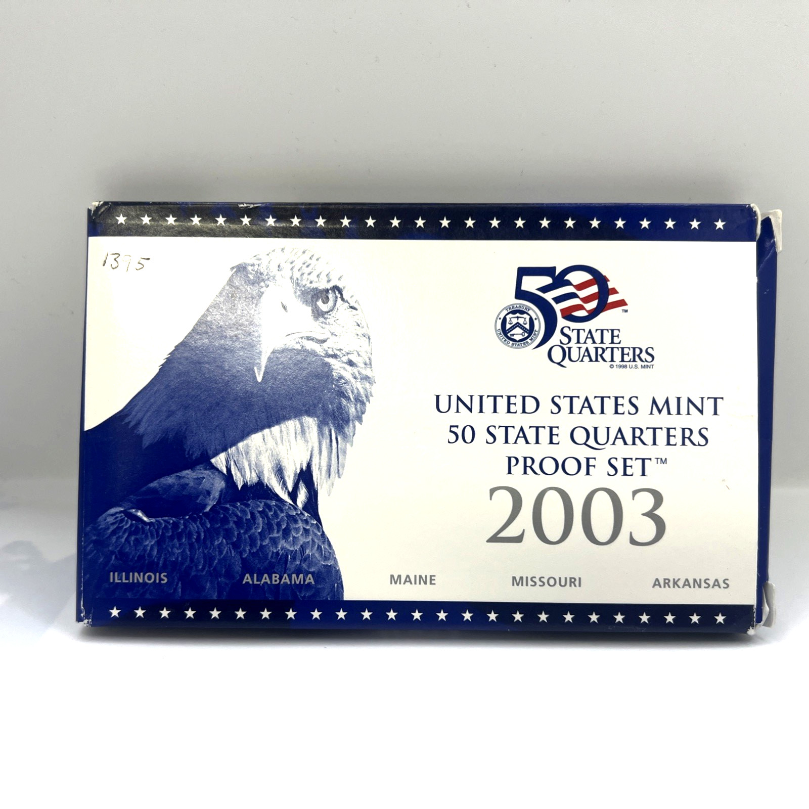 Set 5 Pcs 2003 United States Mint 50 State Quarters Proof Set 25C Coins