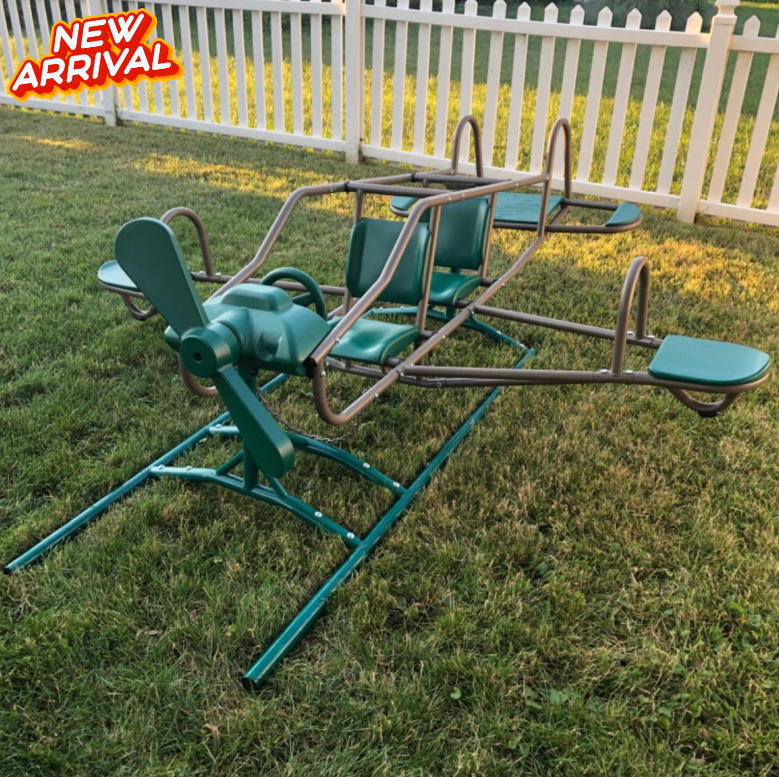 Playground Equipment Airplane Teeter Totter Outdoor Kids Backyard Play See Saw