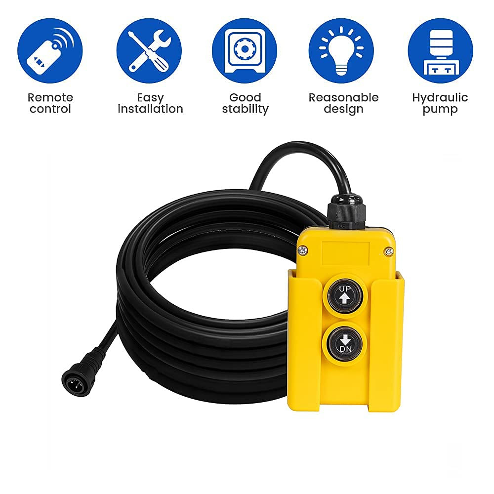 4 Wire Dump Trailer Remote Control Switch for Double-Acting Hydraulic Pumps 12V