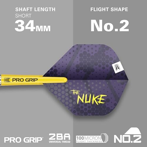 Luke Littler Brass Soft Tip Darts Set – 19G Pixel Tip Dart, The Nuke Player