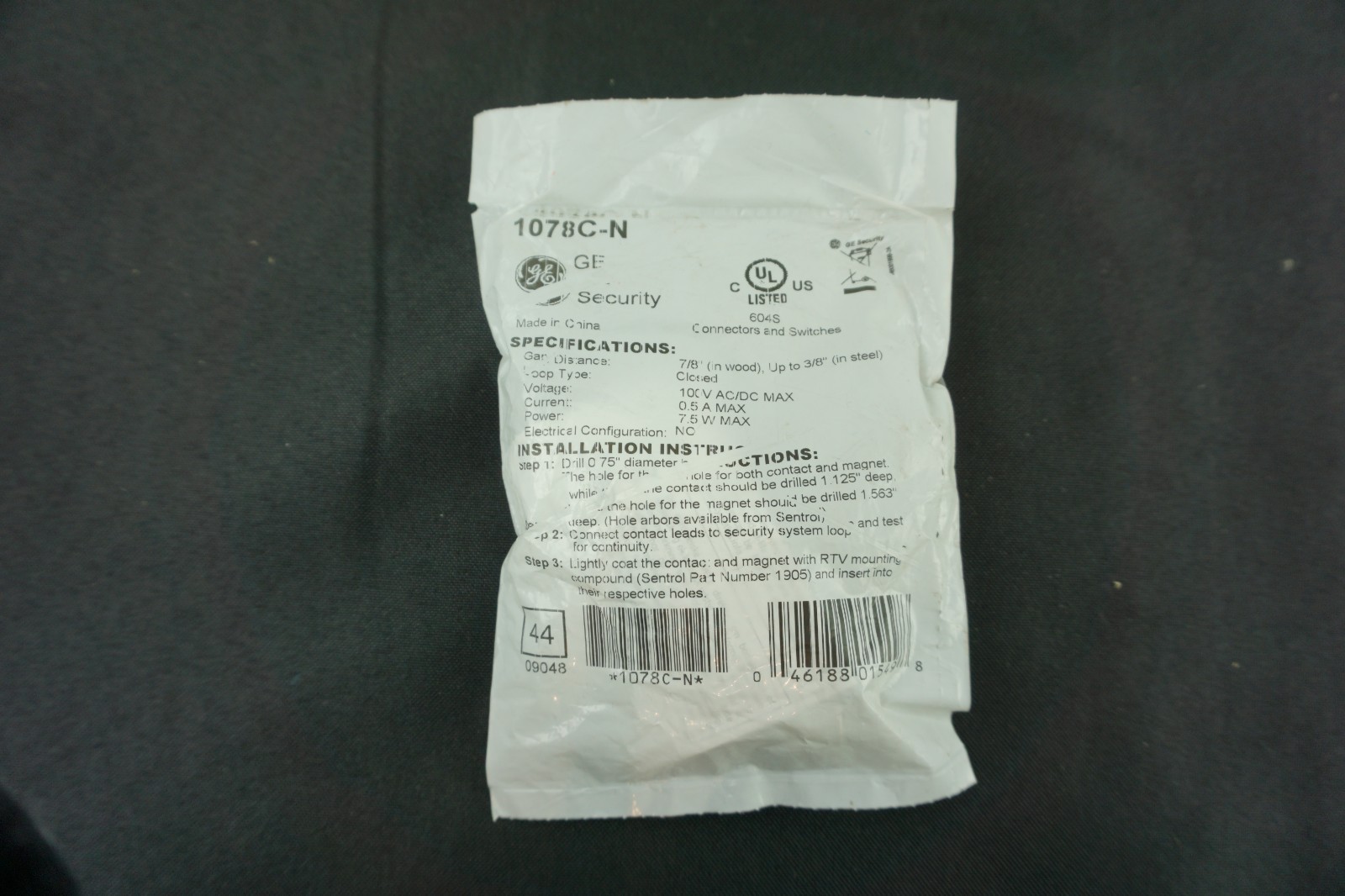 GE / Interlogix 1078C-N Door position Switch #220 NEW