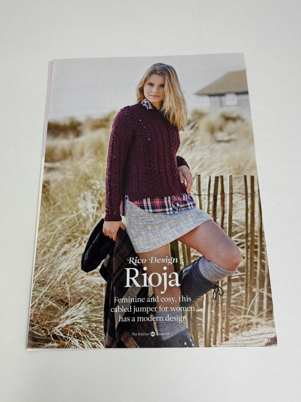 Rioja Jumper Sweater Knitting Pattern Magazine Pages