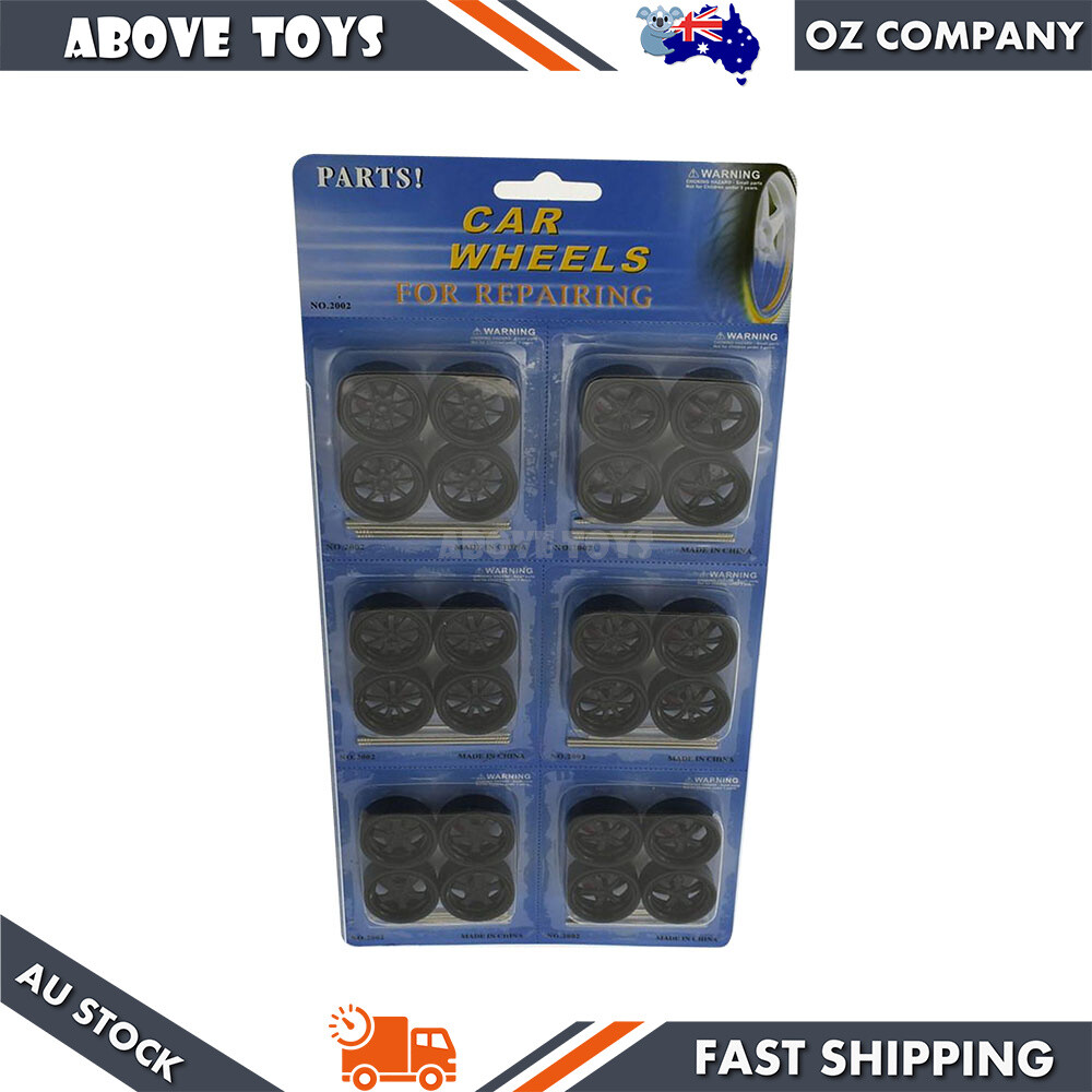 DDA 1:24 Scale Black Wheels Set 6 Styles Choices Suitable For 1:24 Model Car