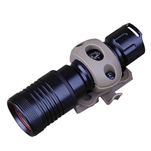 Rotating 1” Flashlight Mount for ARC Rail equipped Helmet Ops-Core Crye AirFrame