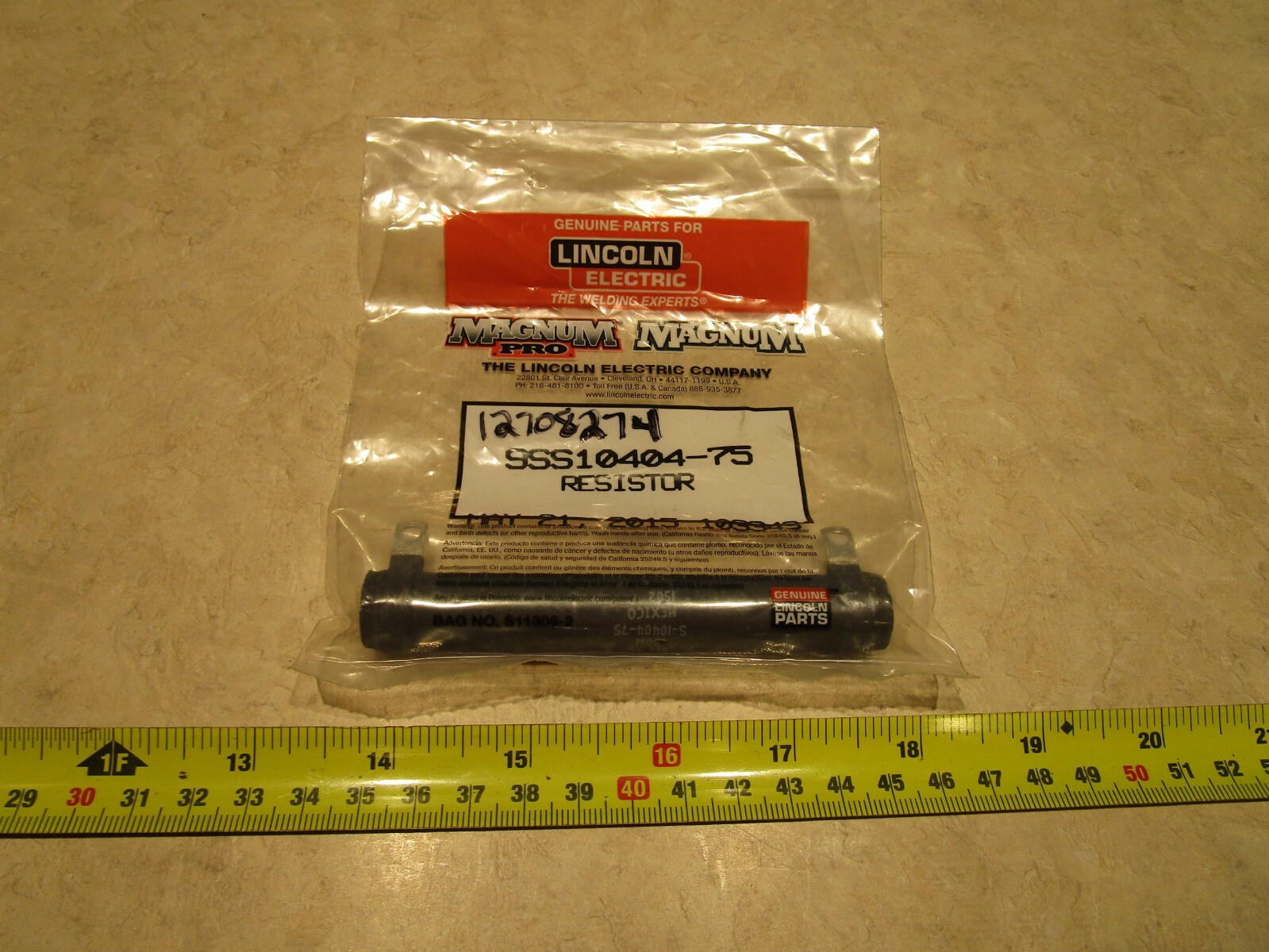 LINCOLN 9SS10404-75 RESISTOR, B0264