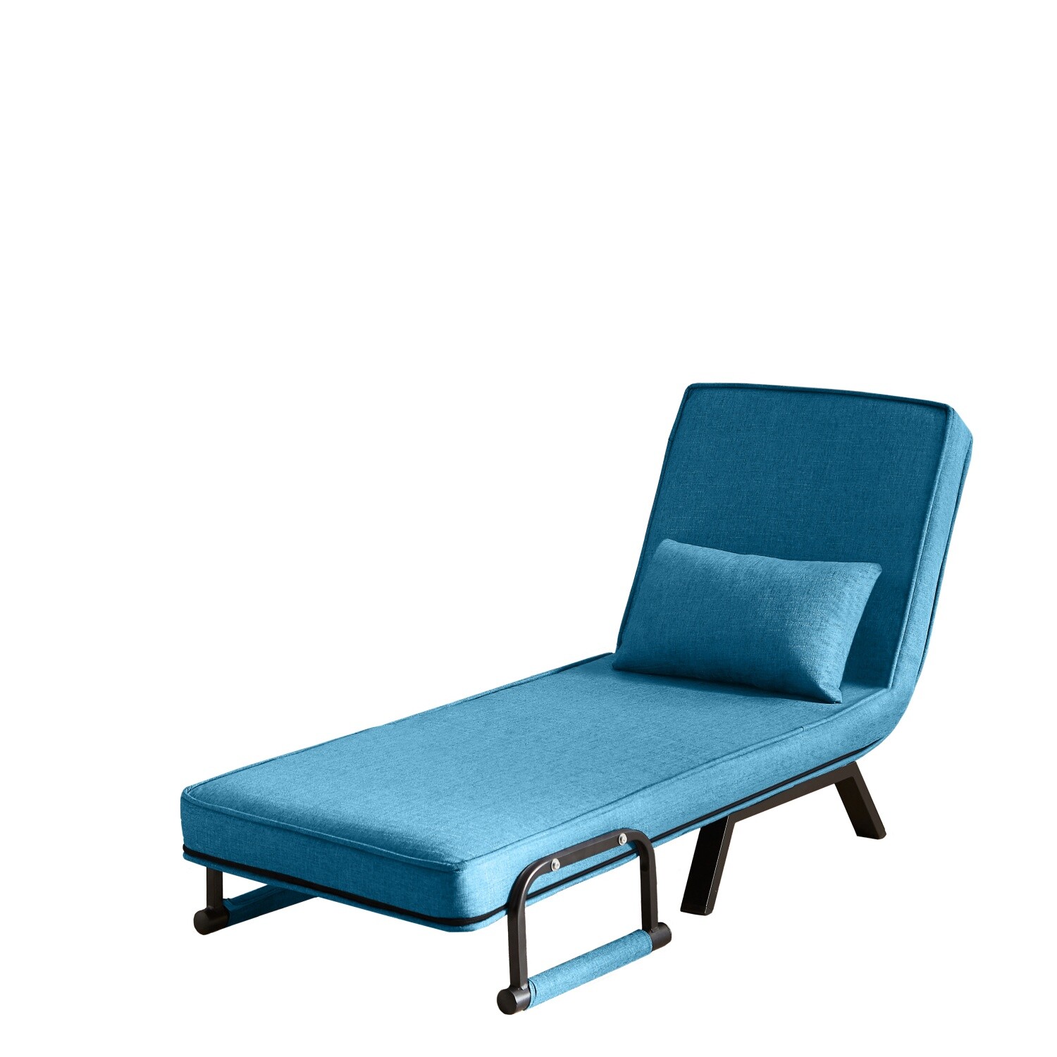 Convertible Sleeper Sofa Bed Single Sofa Bed Folding Sofa Bed w/ Pillow
