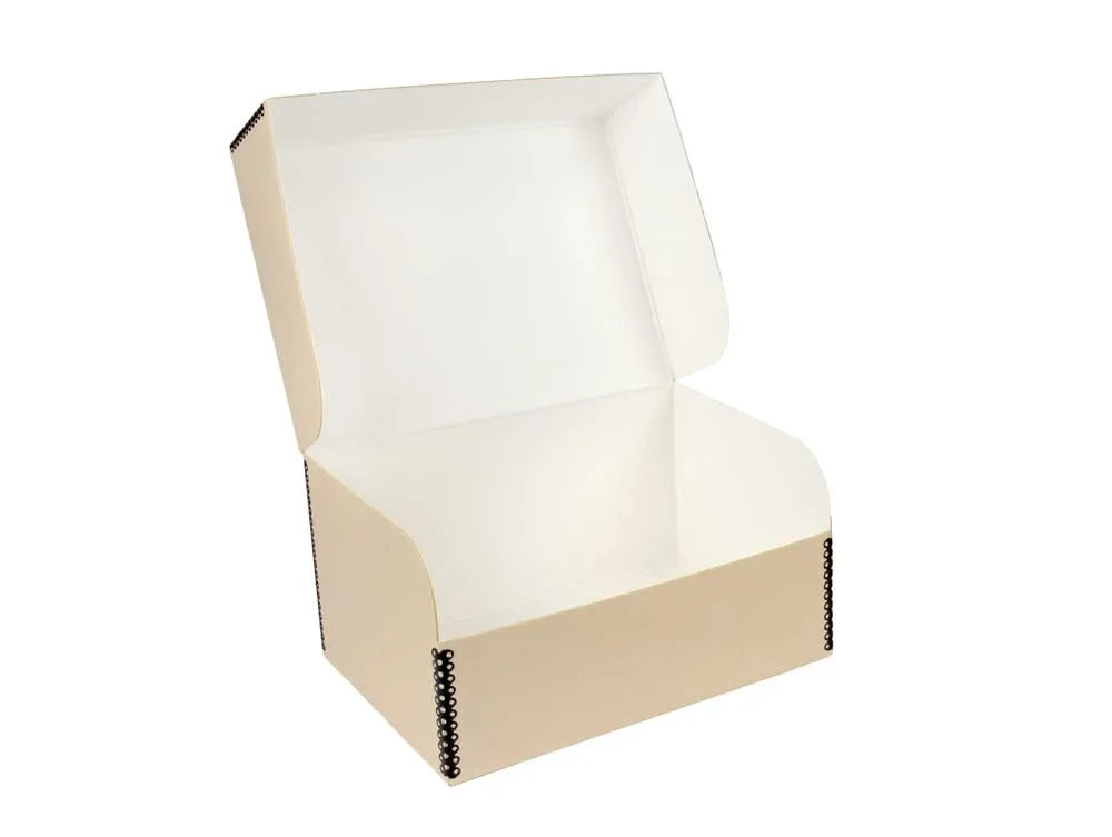 Hinged Lid Box – Tan – 2-1/8 x 3-3/4 x 2-5/8 – Archival Storage