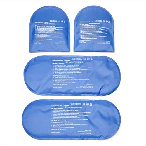 NatraCure Replacement Gel Packs for Cold Therapy Socks - 4-Piece Set, Reusable