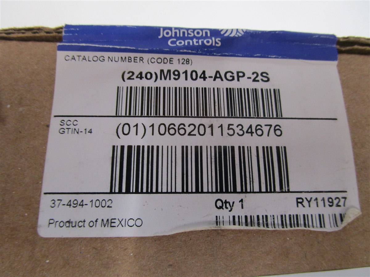 JOHNSON CONTROLS M9104-AGP-2S Electric Non Spring Return Actuator NEW