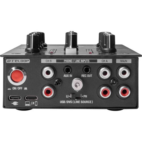Reloop PTB-2 Portable 2+1-Channel DJ Mixer with DVS and Bluetooth Interface