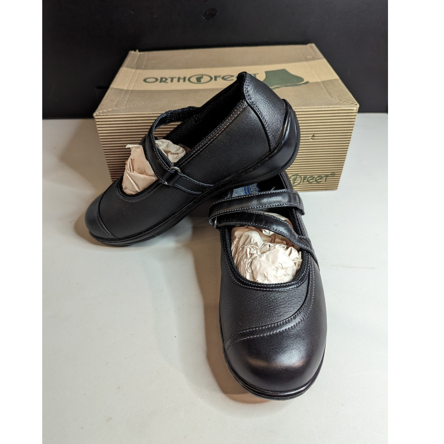 Orthofeet Celina Black Mary Jane Comfort Shoes Women’s (Size 11 Narrow)