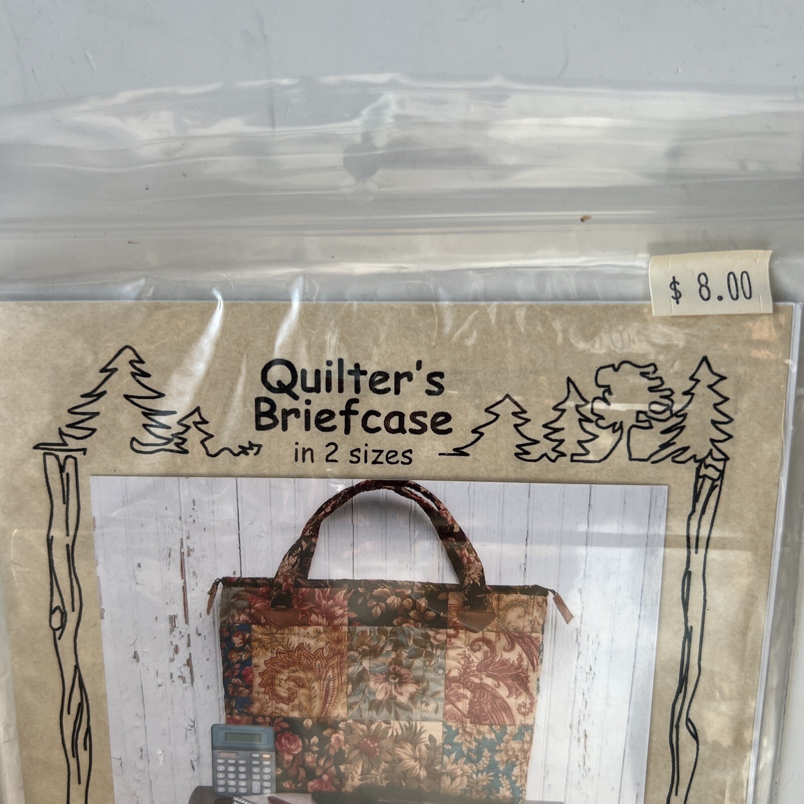 Quilt Briefcase Pattern 2 Sizes Hedgehog Quilts by Terry Albers 2007 NOS