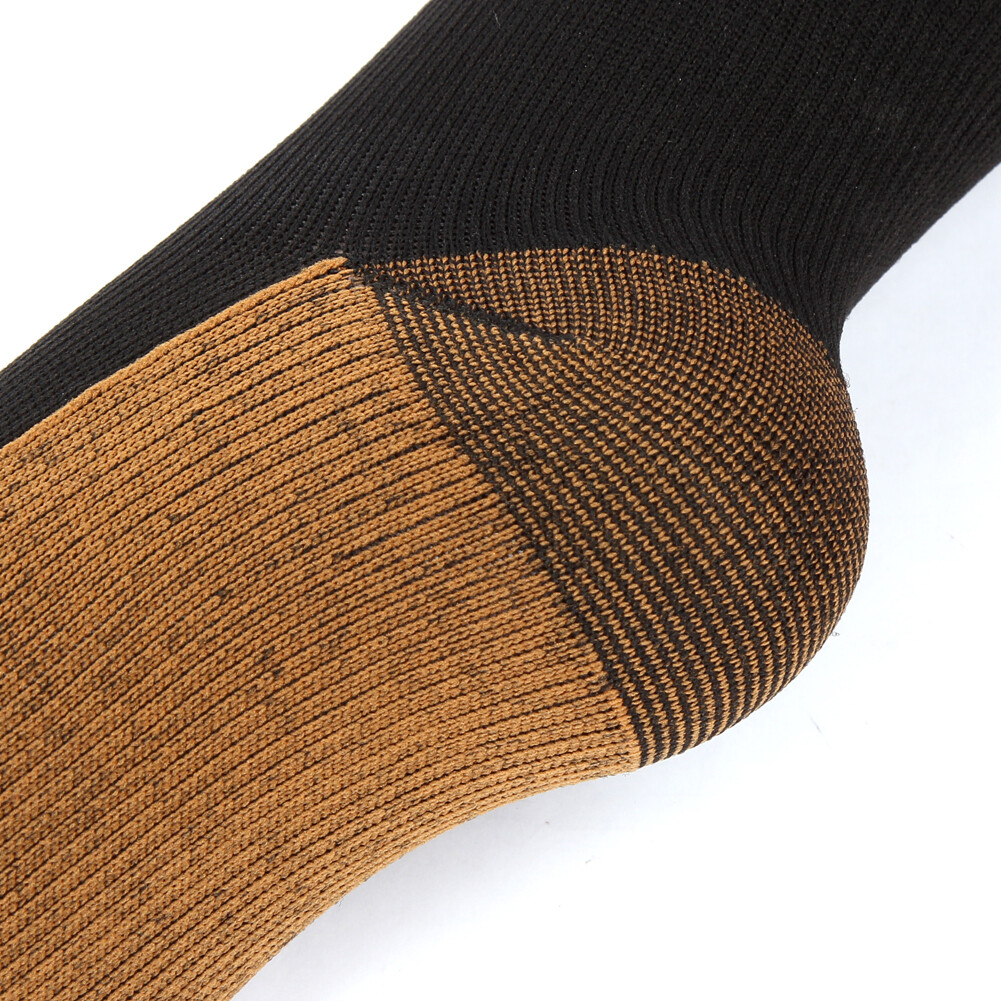 10 Pairs Copper Compression Socks 20-30mmHg Graduated Support Mens Womens S-XXL