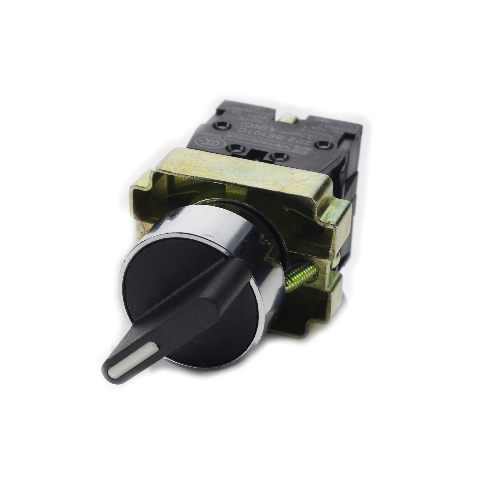 XB2BD25C 1 NO 1 NC 2 Positions Latching Select Selector Switch 22mm Mount