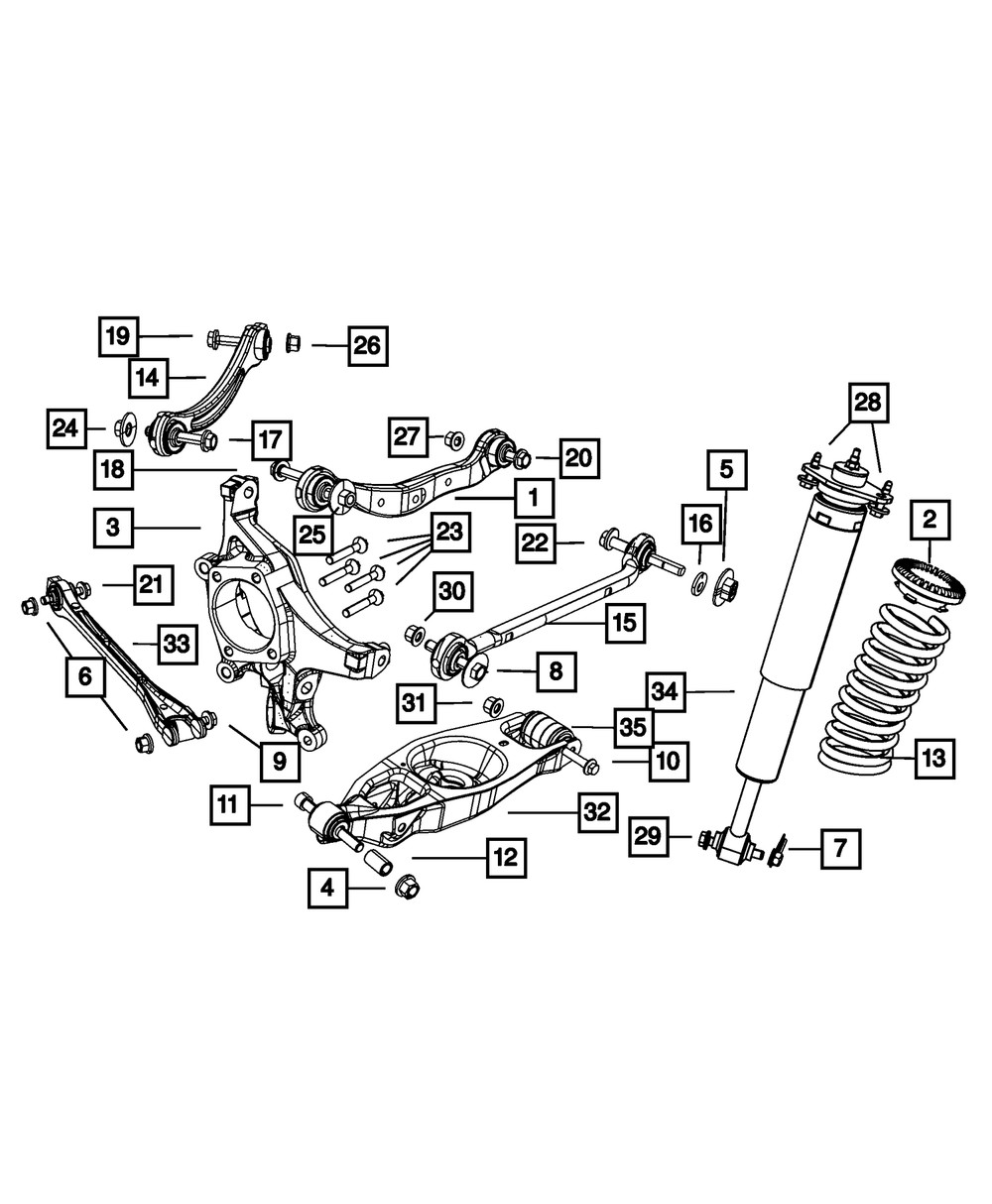 Genuine Mopar Rear Knuckle Right 4743248AA