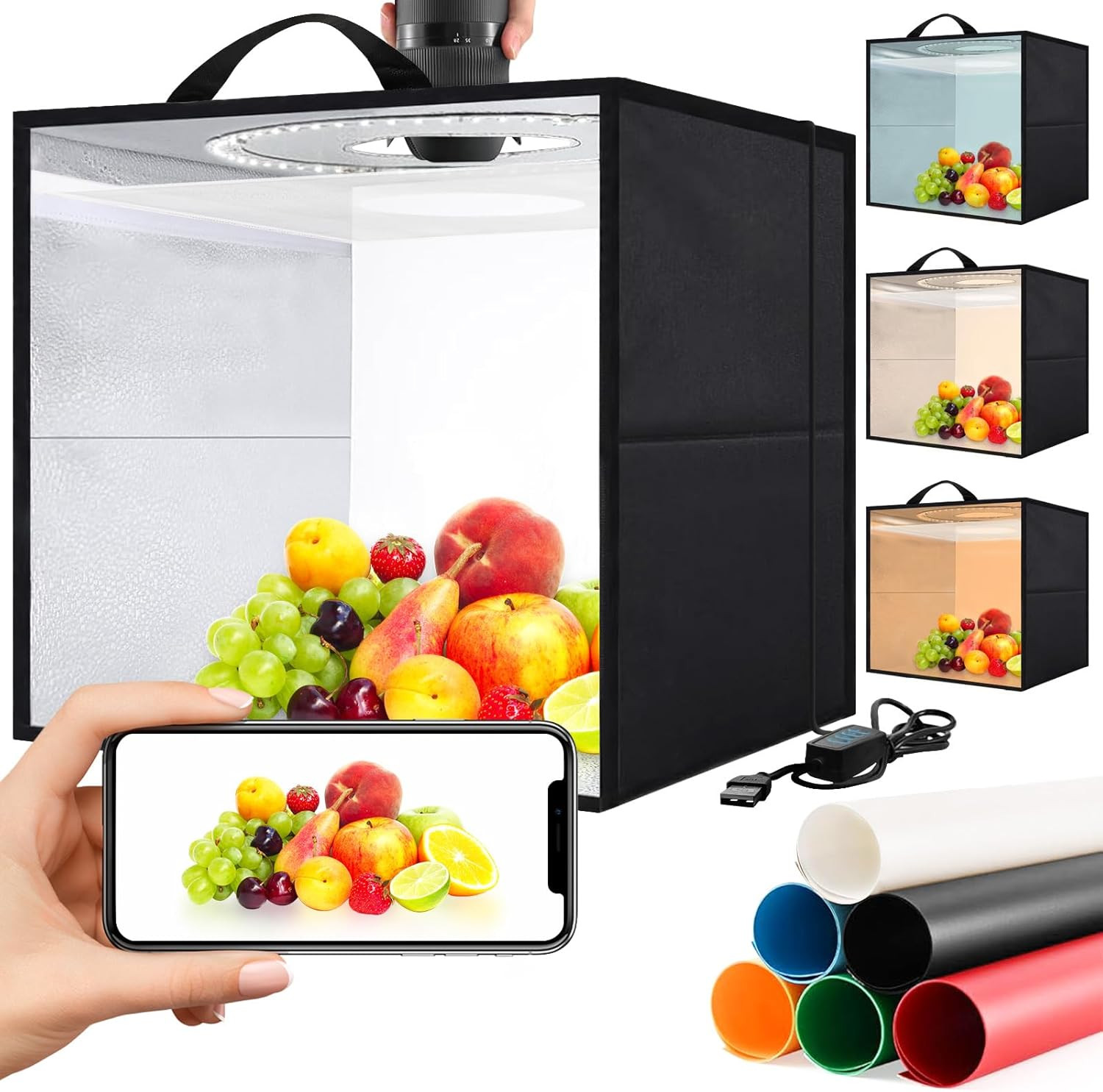 Light Box,Light Box Photography,16"x16"Photo Box,Photo Light Box,Product Photogr