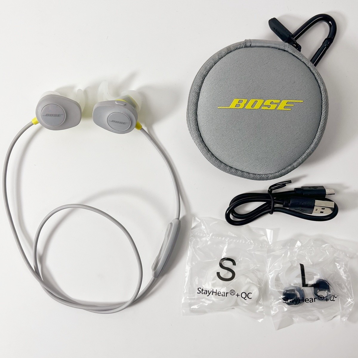 Bose SoundSport Wireless In Ear Earbuds Bluetooth Sport Headphones Gray